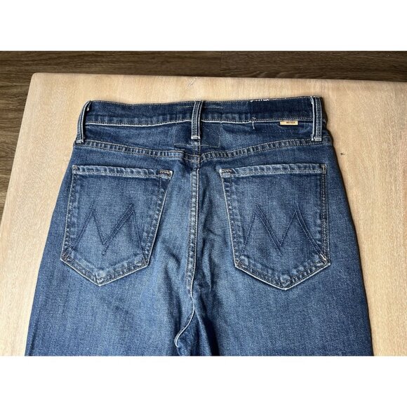 MOTHER Superior The Rambler Zip Matinee Ankle in Let's Wine About It 28 Wide Leg - Picture 9 of 11